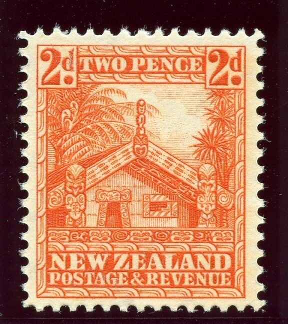 New Zealand 1936 KGV 2d orange superb MNH. SG 580c. Sc 206a.