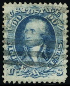 72, Used 90¢ VF Nicely Centered Stamp! Cat $600.00 - Stuart Katz