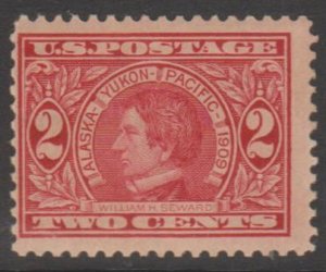 U.S. Scott #370 Alaska Yukon Pacific Seward 1909 Stamp - Mint Single