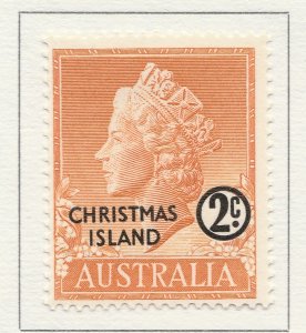 1958 English Colony British Colony CHRISTMAS ISLAND 2c MH* Stamp A28P25F28326-