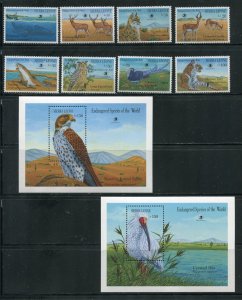 Sierra Leone 1137-1146 Endangered Species Stamp Set MNH 1989