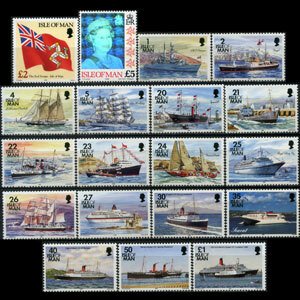 ISLE OF MAN 1993 - Scott# 531-53C Ships Set of 19 NH