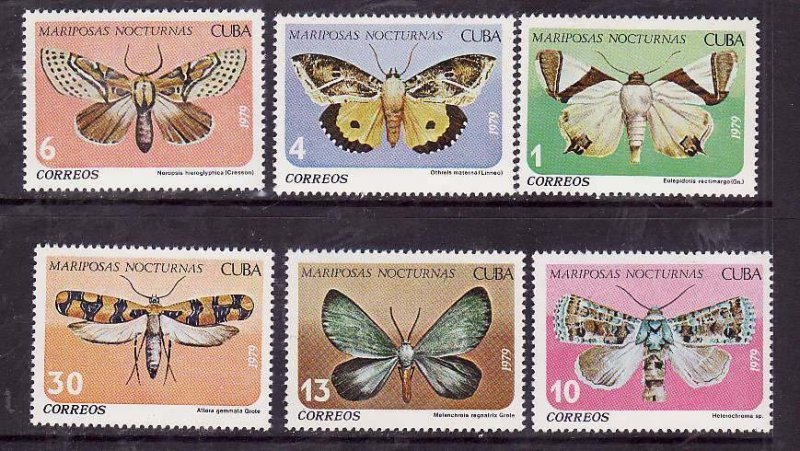 Cuba-Sc#2256-51- id5-unused NH set-Insects-Butterflies-1979-