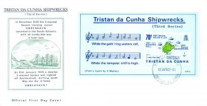 1987 shipwrecks. 2 FDC.