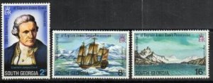 South Georgia Stamp 41-43  - Cook's discovery of South Georgia