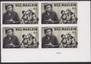 4445 Bill Mauldin Plate Block MNH