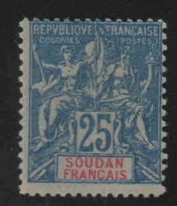 French Sudan Scott 13 Mint Hinged, MH* small scuff