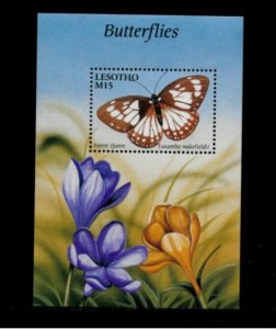 Lesotho 2001 - Butterflies  - Souvenir Stamp Sheet - Scott #1270 - MNH