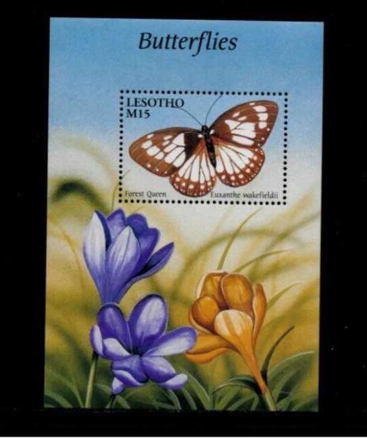 Lesotho 2001 - Butterflies - Souvenir Stamp Sheet - Scott #1270 - MNH