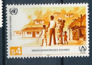 United Nations Austria 1987 Scott 68 MNH - 4s, Shelter