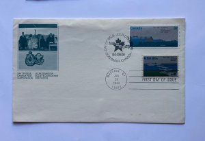 CANADA FDC , SAINT LAWRENCE SEAWAY   1984 MASSENA , NY