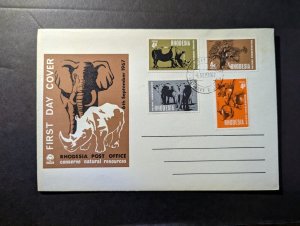 1967 Rhodesia First Day Cover FDC Salisbury Conserve Natural Resources