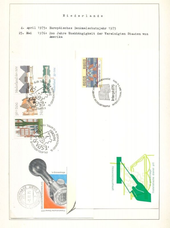 Netherlands 1972/86 Mint &Used on 11 Pages( BL151