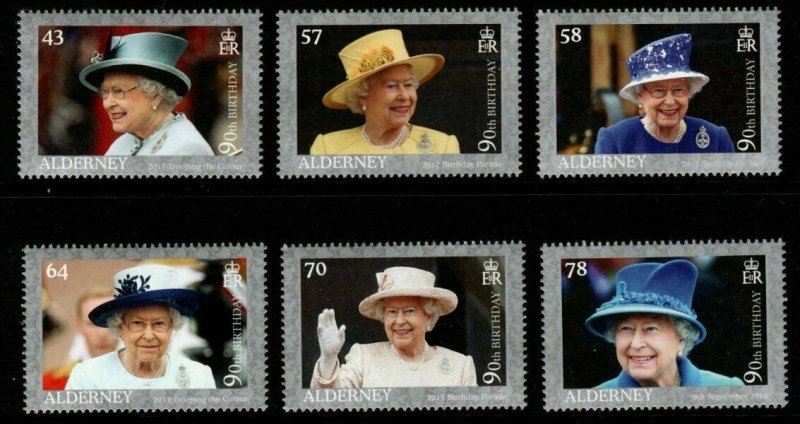 ALDERNEY 2016 QUEENS 90th BIRTHDAY MNH 