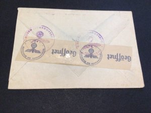 Algeria 1943 Geneva censor stamps postal cover Ref 63192 