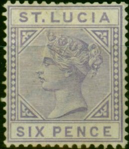 St Lucia 1885 6d Lilac SG35 Fine MM