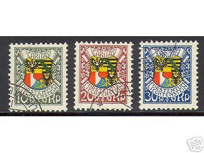 Liechtenstein #B4 - #B6 VF Used Set