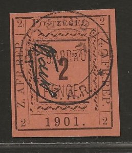 TRANSVAAL SC# 182 (SG#8b) NO LINE ABOVE LL '2'   FVF/CTO