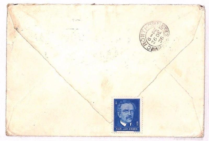 AU65 1936 Czechoslovakia *PRAHA* Cover Berks GB {samwells-covers}PTS