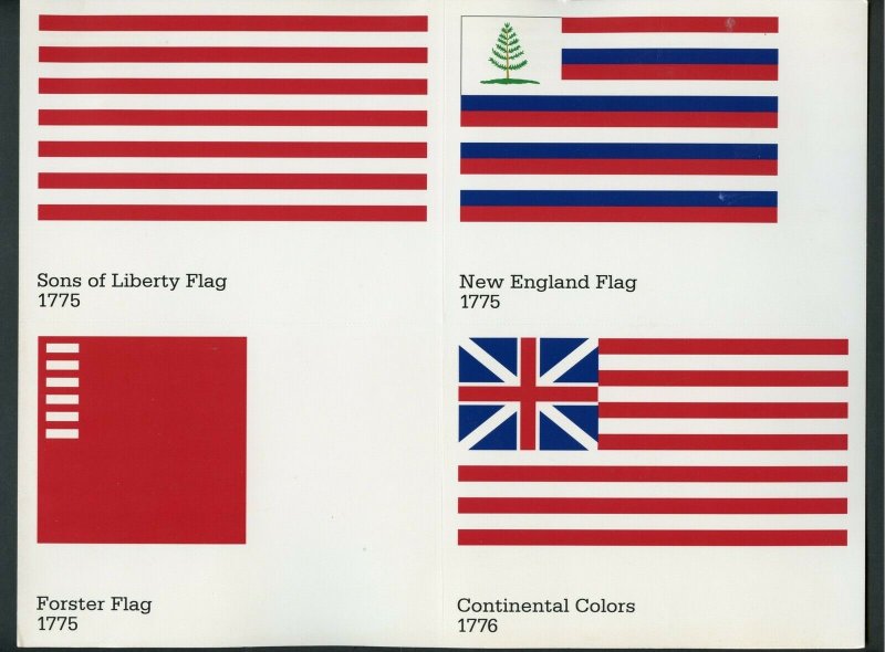 UNITED STATES SET OF 20 FLAG POSTCARDS MINT SHEETS OF FOUR AS ISSUED