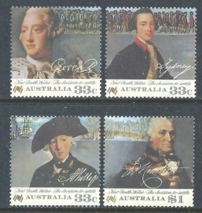Australia #988-91 NH Australian Bi-Cent. - Botany Bay