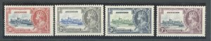 1935 ASCENSION, Stanley Gibbons #31-34, Silver Jubilee, 4 Values, MH*