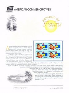 USPS Commemorative Panel 470 #2999 Republic of Palau Mint Block/4 1995