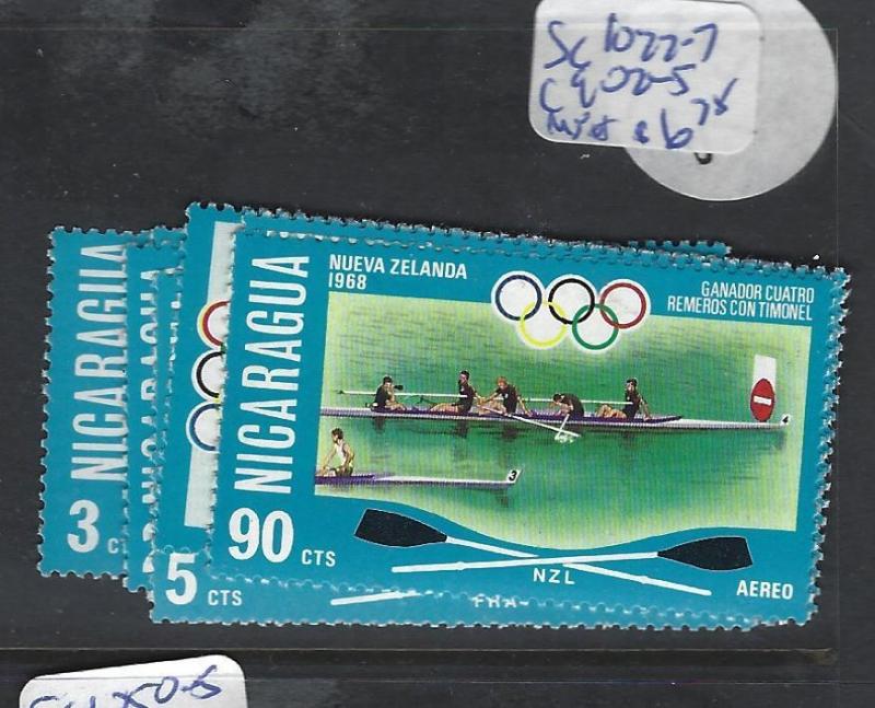 NICARAGUA (P1008B) OLYMPIICS    SC 1022-1027  , C90902-5     MNH