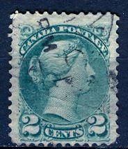 Canada; 1872: Sc. # 36: O/Used Single Stamp