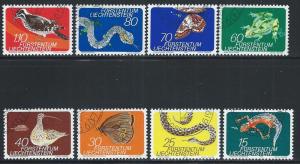 LIECHTENSTEIN SC# 534-41 FVF/CTO 1973-4