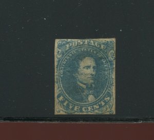 Confederate States 4 Unused Stamp (CSA 4-A8)