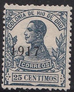 Rio De Oro Scott 103 Mint - 1917 King Alfonso XIII Issue