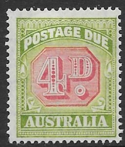 Australia J-68 1938   4d  fine mint  hinged