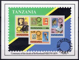 Tanzania 1980 Sc#144a STAMPS ON STAMPS/ROWLAND HILL S/S MNH