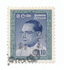 Ceylon 1964  Scott 372 used - 10c, S.W.R.D. Bandaranaike 