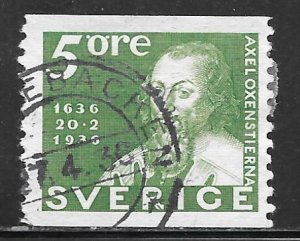 Sweden 251: 5o Chancellor Axel Oxenstierna, used, F-VF