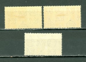 NEWFOUNDLAND 1937 #230-32 SET MINT NO THINS