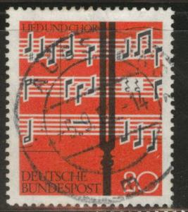 Germany Scott 849 used 1961 Mainz music stamp