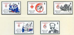 1988 Isle of Man SG424/SG428 Red Cross Set Unmounted Mint