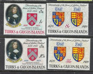 Turks and Caicos 213-16 MNH 1970 set  (ap8699)