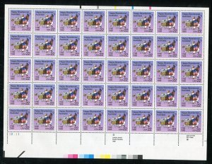 2370 Australia Bicentennial Sheet of 40 22¢ Stamps MNH