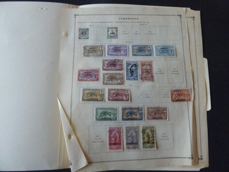 Cameroun 1916-1940 Stamp Collection on Scott Intl Album Pages