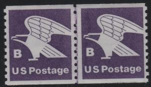 1820 18c B Eagle Line Pair NH