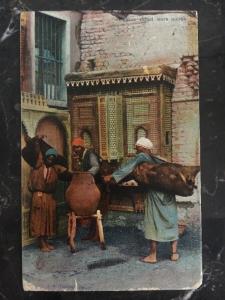 1908 Shepherds Hotel Cairo Egypt Picture Postcard Cover To Los Angeles Ca Usa