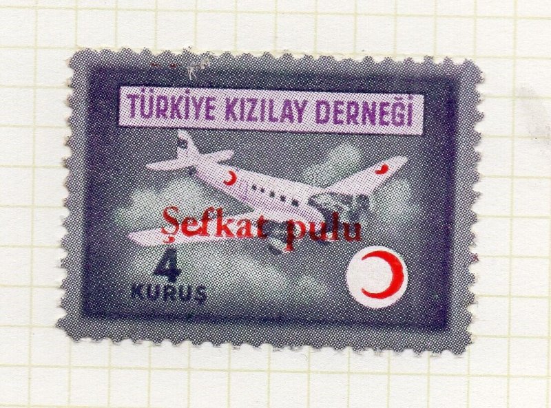 Turkey Crescent 1957 Issue Fine Mint Hinged 4K. Optd NW-271603