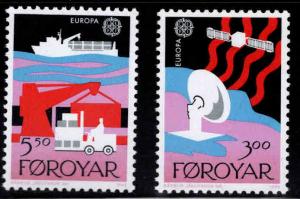 FAROE ISLANDS Scott 173-174 MNH** Europa 1988 set