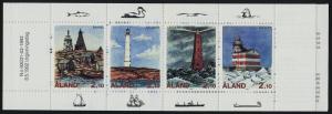 Aland 67a Booklet MNH Lighthouses, Ships, Birds, Fish