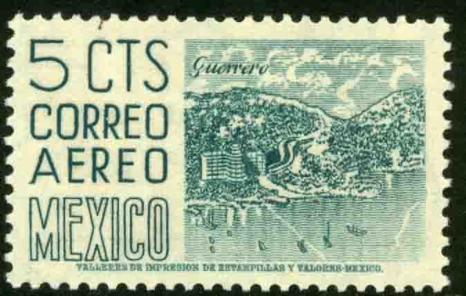 MEXICO C218, 5cents 1950 Definitive 2nd Printing wmk 300. MINT, NH. F-VF.