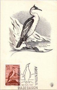 Argentina 2.25.1961 FDC - Maxi Card - Cormoran - F67816