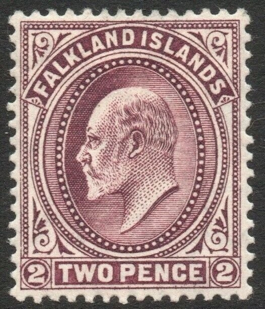 FALKLAND ISLANDS-1904 2d Purple Sg 45 MOUNTED MINT V46451